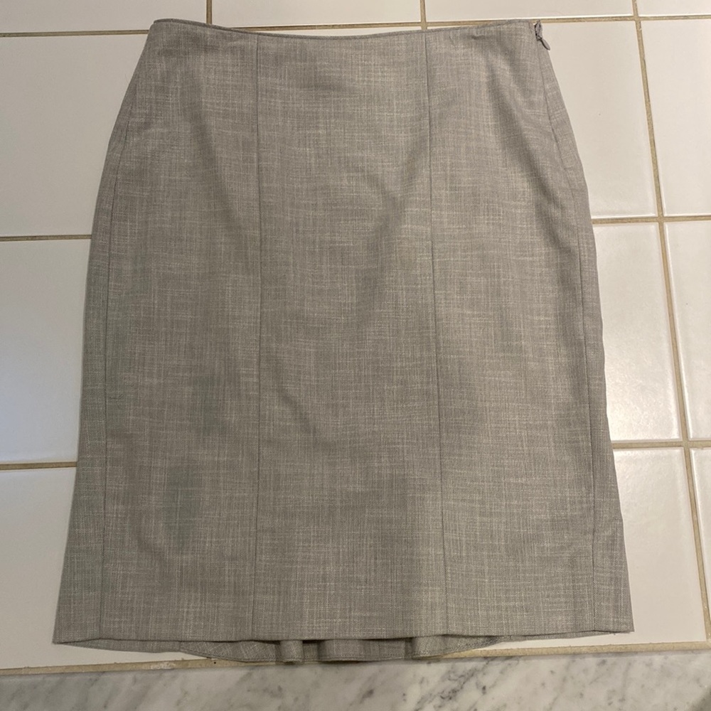 Silver White House Black Market A-line Skirt - Size 2